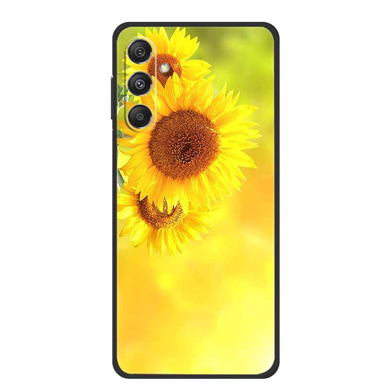 Funda For Samsung A17 Back Cover Case Fashion Black Silicone TPU Soft Phone Case For Samsung Galaxy A17 2025 Case A 17 Coque Bag