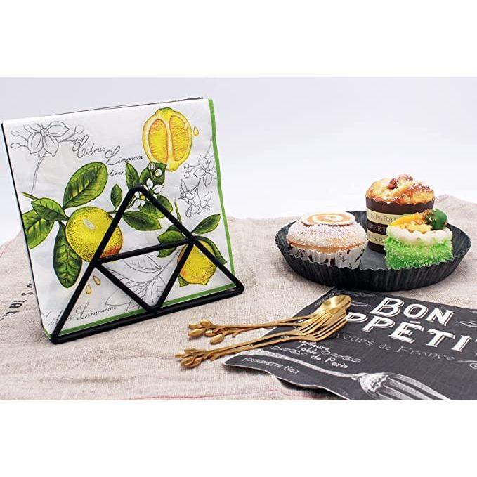 

Держатель для салфеток для обеденного стола - Подставка для бумажных салфеток для кухни, стола, домашнего декора, ресторана, органайзер-диспенсер для салфеток для ужина (черный)