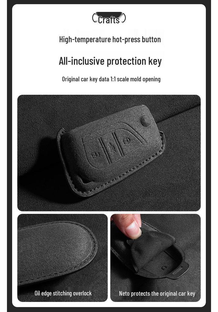 Premium Key Cover for Toyota Corolla, Levin, Rui Fang, CHR, and Highlander Models