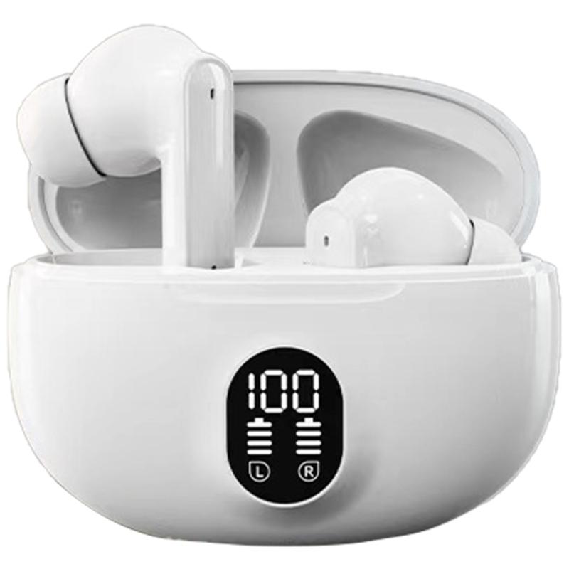 LY21 Digital Display Digital Earbuds Earphones Noise Reduces In Ear BT5.49 Earbuds for Extended Playing time
