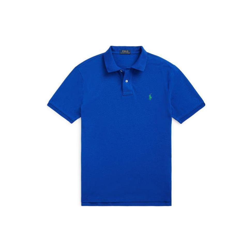 

Polo Ralph Lauren Однотонная повседневная футболка поло с коротким рукавом и вышивкой небольшого логотипа для мужчин топы Синий MNPOKNI1N822241-401 L