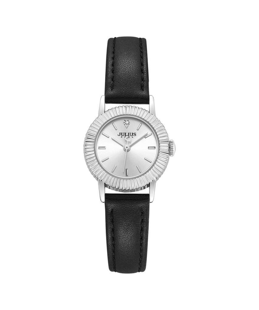 Jyullieoseu Ja-1568 Fluted Bezel Round Watch