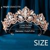 Elegant Bridal Princess Crown Luxury Rhinestone Diadem Women Hair Hoop  Wedding Hair Accessories