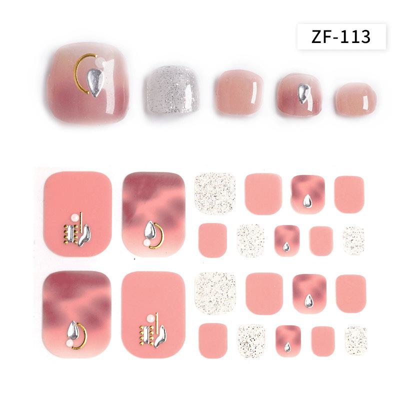 3D Αυτοκόλλητα Νυχιών με Μοτίβο Διαμαντιού: Αδιάβροχο, Μακράς Διάρκειας, Λευκαντικό για Πόδια