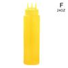 3 Holes Twist Cap Squeeze Bottle Food Grade Plastic Oil Olive Sauce 12oz Tool Mustard Squeeze Ketchup Mayo Bottle Bottle Ki D8U7