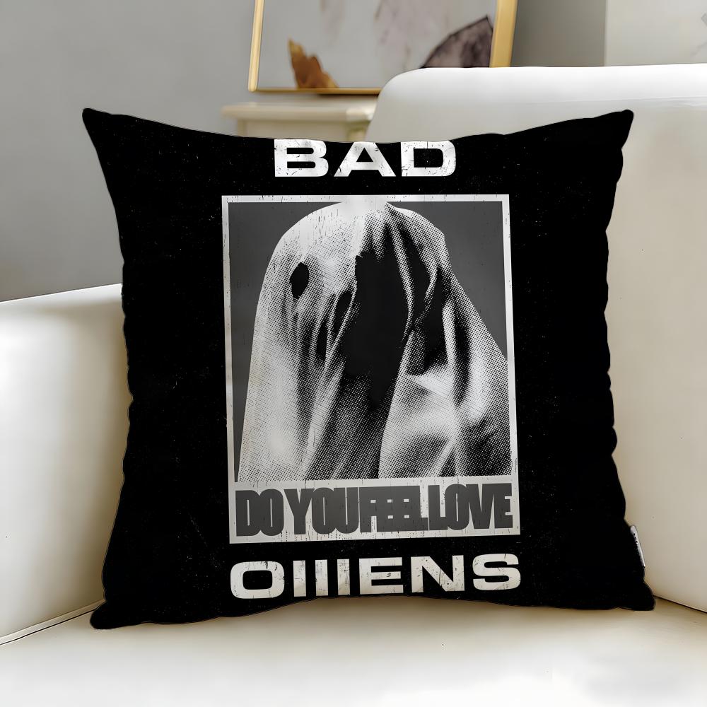 popular band Bad Omens Cushion Cover Soft  EasyWash Pillow Case  Versatile for Couch Bed Travel and Office