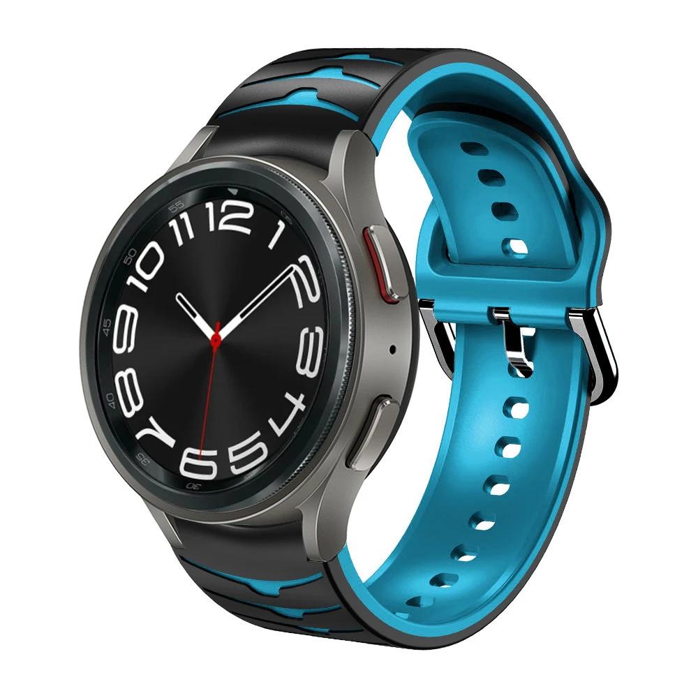 Silicone No Gaps Strap For Samsung Galaxy Watch 7/6/5/4 44mm 40mm 5Pro 45mm Bracelet Band Galaxy 6 Classic 47mm 43mm 46mm Correa