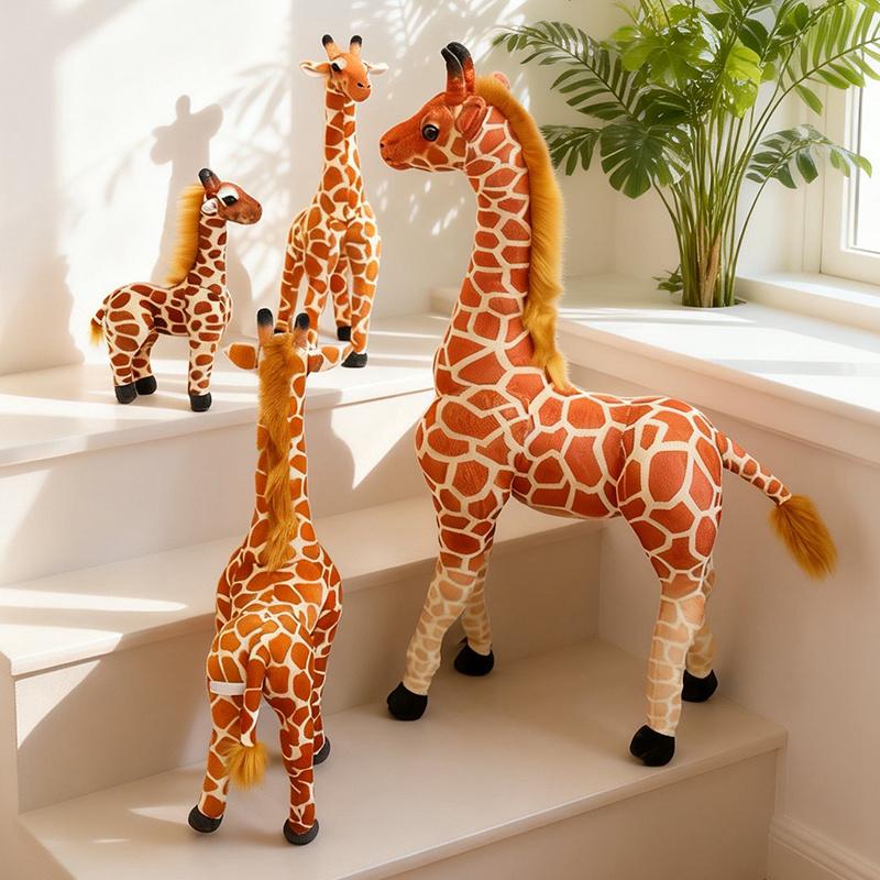 Kawaii Real Life Giraffe Plush Toys Stuffed Animal Doll Soft Kids Children Baby Birthday Gifts Room Decor 30-90cm