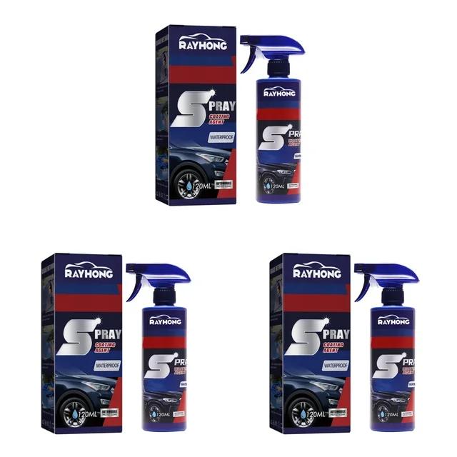 5PC Coating Renewal Agent 3 In 1 Ceramic Car Coating Spray Plastic Parts Refurbish Agent Fast-Acting Spray Waterless Wash Amagi