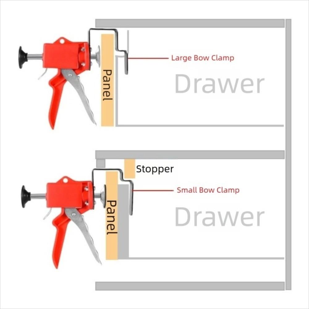 Press Type Drawer Panel Quick Installation Clip Quick Installation Adjustable Drawer Clamp Stainless Steel Thickened