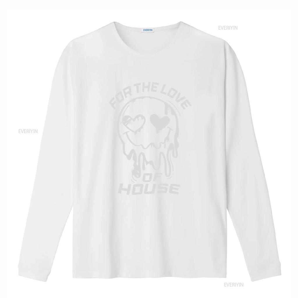 House Music T shirt For The Love Of Rave Clothing Party DJ Lovers vintage Washed Stylish graphic Stretched Soft Versatile