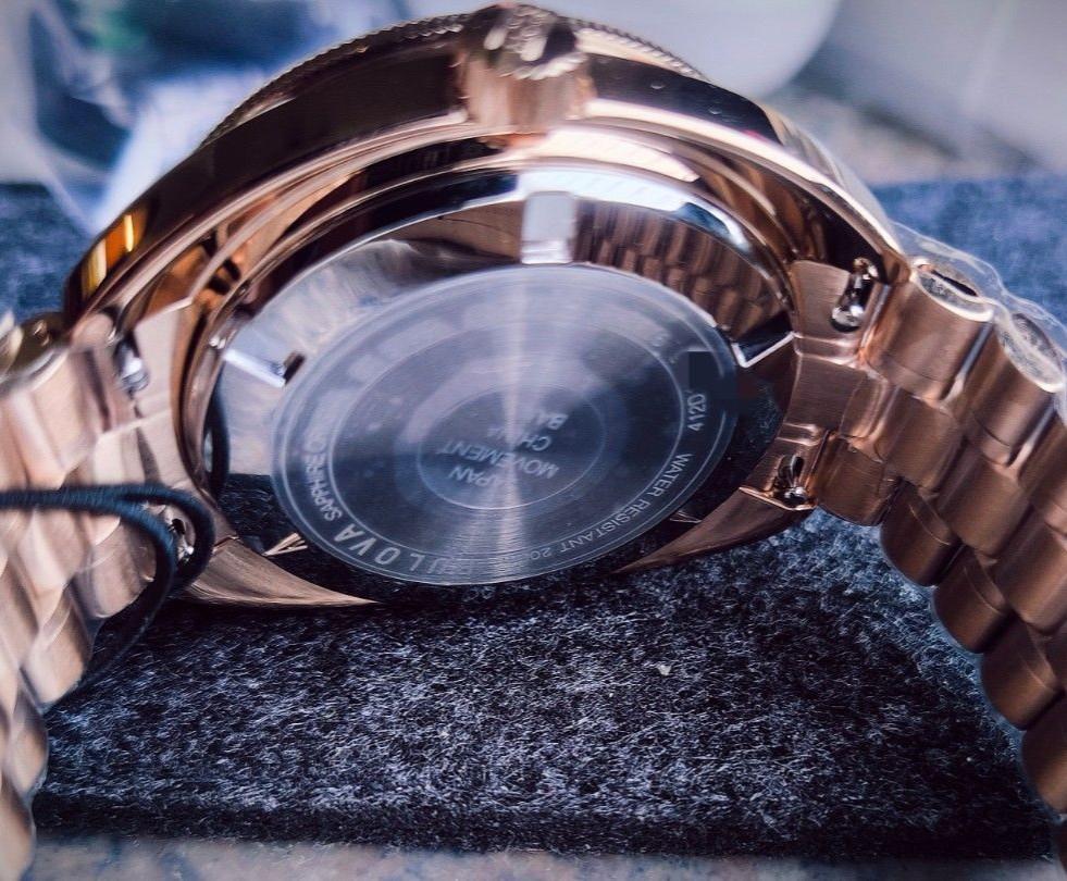 BULOVA Oceanographer Automatic GMT Rose Gold Devil Diver Men's