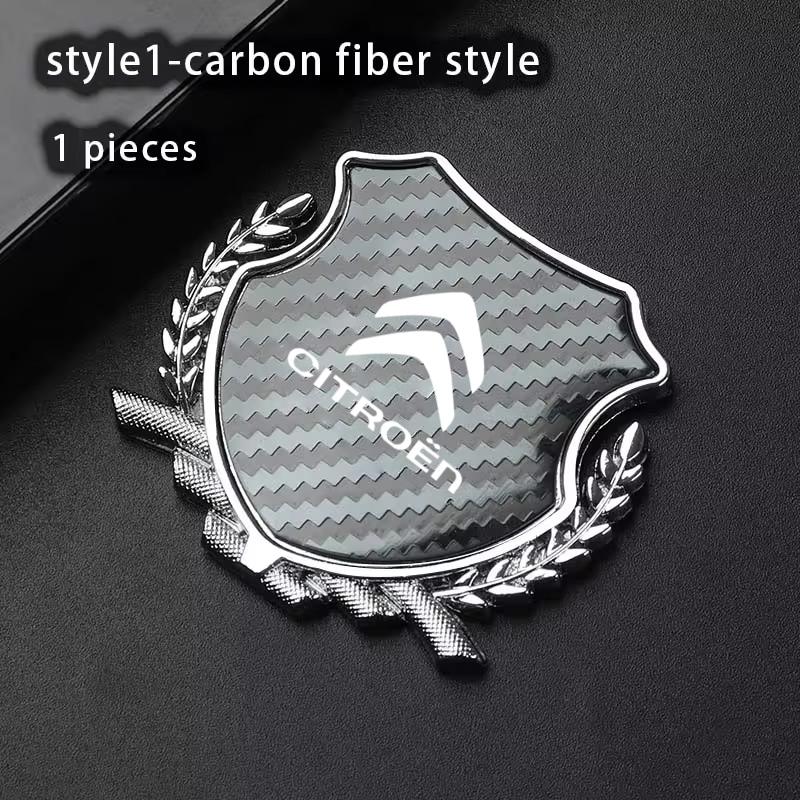 For Citroen C4 C3 C2 C1 C5 DS3 Berlingo Xsara Grand Picasso Jumper Metall Bilklistremerke Mai Sui Side Logo Vindu Karosseri Bil Logo