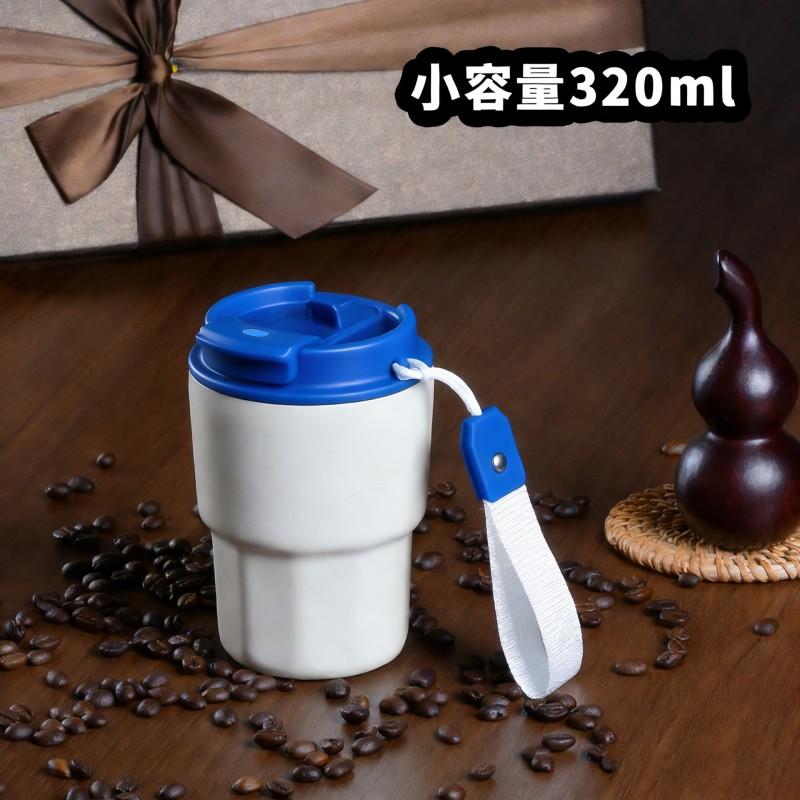 Stainless Steel 316 Double-Drink Insulated Travel Coffee Cup With Straw Lid Portable Mini Thermos Office Outdoor