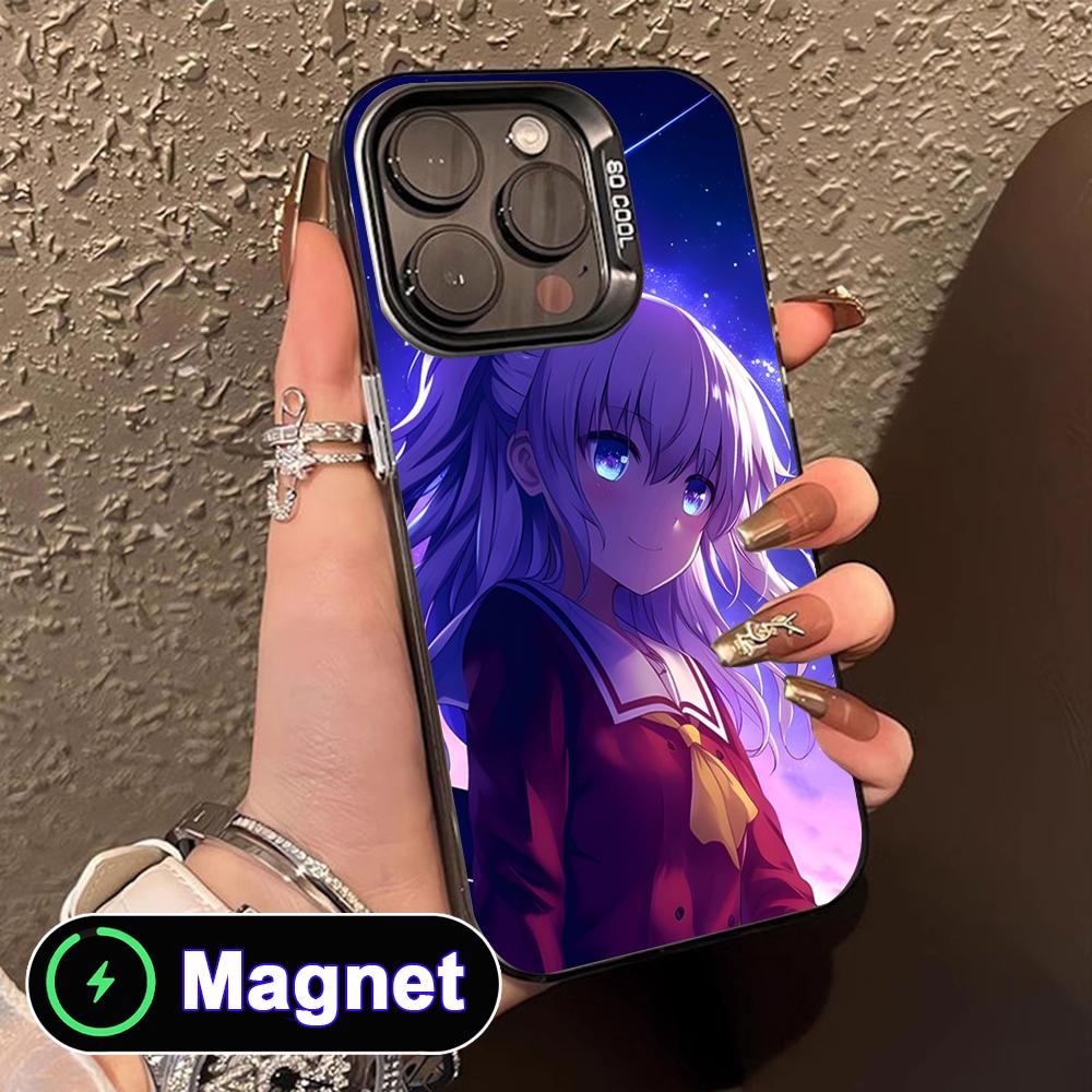 

Charlotte Tomori Nao Translucent MagSafe Mobile Phone Case for iPhone 17 16 15 14 13 12 11 Air Pro Max Plus Colorful Cover iPhone 11