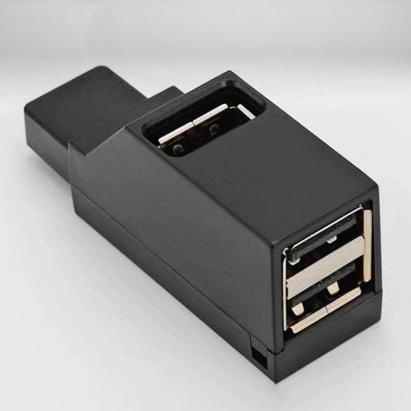 USB 3.0 Hub Splitter: One-to-Three Ports for Flash Drives, Phones, and Computer Charging