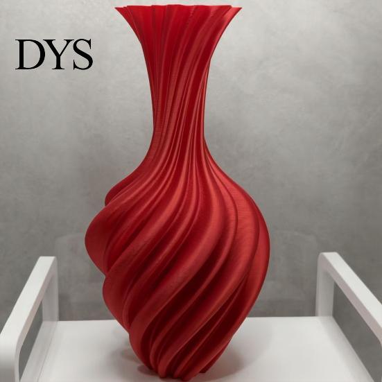 Home Decor Vase 3D Printed Spiral Vase, Modern Minimalist Flower Pot for Dry Ornament Flowers, Nordic Art Shelf, Creative Gift Ideas PLA Print