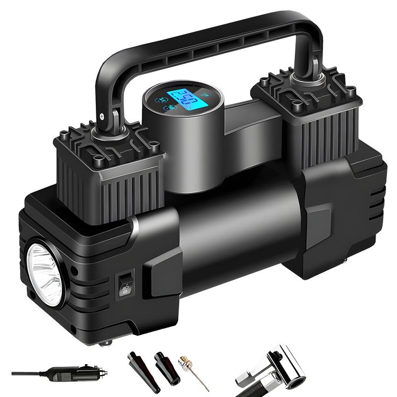 Car Tire Inflator Auto Air Pump for Car Tires Truck Tire Inflator with Digital Pressure Gauge and Led Light Auto Tire Tools