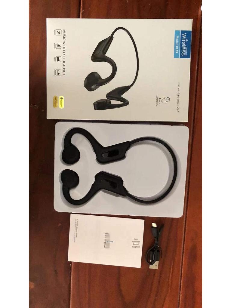 New Wireless Bone Conduction Bluetooth Headphones: In-Ear, Over-Ear Sports Style with Long Standby