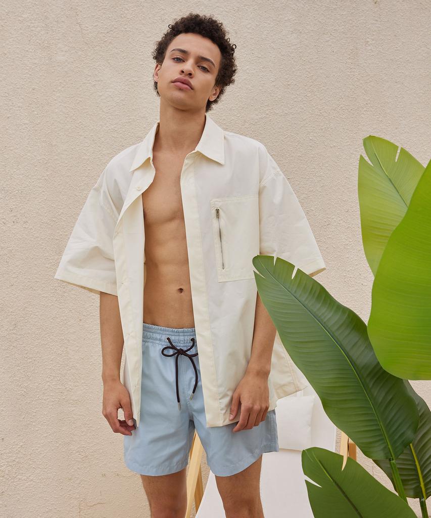 PADO SEOUL Oversized Short Sleeve Shirt Ivory