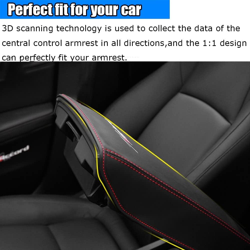 Kakash Custom Interior Accessories for Lexus NX 300 300h 2015 2016 2017 2018 2019 2020 2021 Leather Center Console Cover Armrest Pad,Waterproof