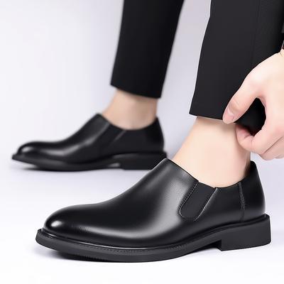 Fashion Mens Loafers Leather Fashion Dress Shoes Men All-match Men Casual Business Shoes Handmade Luxury Brand Mens Slip On Footwear