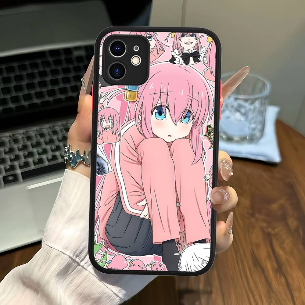 

B-BOCCHI THE ROCK! Phone Case For IPhone 11 12 13 14 15 16 Pro Plus X XS MAX Matte Bumper Shockproof Cover iphone 13pro max