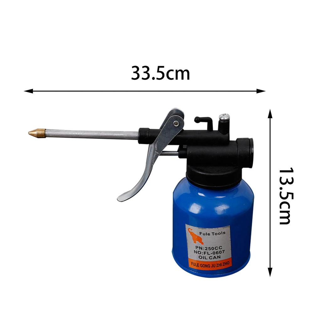 250ml High Pressure Hand Pump Oiler Lubrication Oil Can Bottle  with Long Nozzle Oil Pot Spray Lubrication Oil Can Bottle