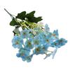 1 Bundle Artificial Flowers Violet Bouquet Outdoor Fake Flowers Plastic Plants Garden Porch Home Wedding Decoration 40Cm 7 Color