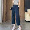 Womens Lightweight Quick-Dry Nylon Jogger Pants Loose Fit High-Waist Cropped Tapered Casual Wear