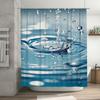 Luxury Bath CurtainsVibrant Water Splash Design, Vivid Colors for Bathroom Decor Customizable Size, Water-resistant Shower Curta