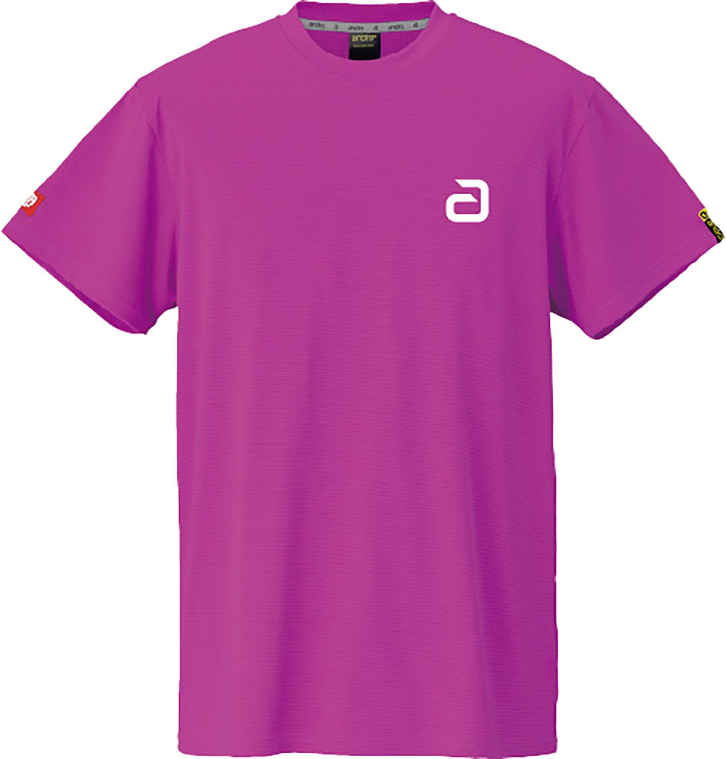 

Andro Table Tennis Game Table Tennis Unisex Napa Deo Pink and Size 3XS Shirt, J.T.T.A (Japan Association) Approved, T-Shirt, Alpha, White,
