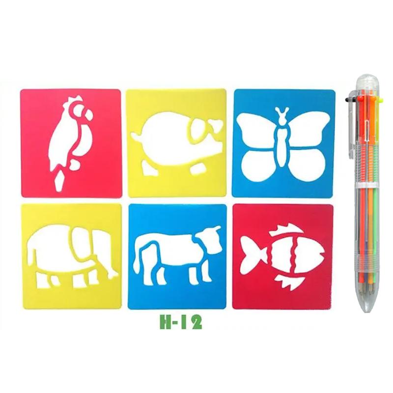 Kids Drawing Stencils Washable Reusable for Cartoon Themed Shape Template For Kid Toddlers Preschool Template Painting TMZ