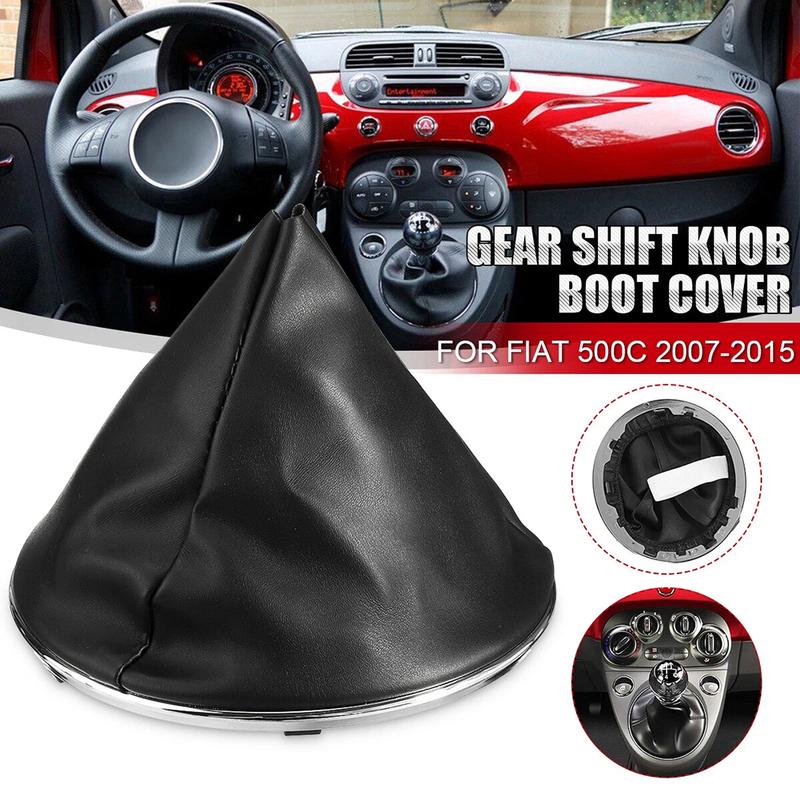 Car Interior Modification As Picture Shows Black Leather Gear Shift Gear Shifter Boot Brand New Condition Easy tallation