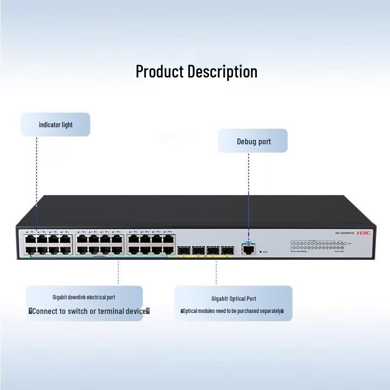 H3C S5024PV6-EI 24-Port Gigabit Managed Enterprise Switch