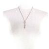 Great CHANEL Necklace COCO Mark Rhinestone Fake Pearl Silver Women F25C Used