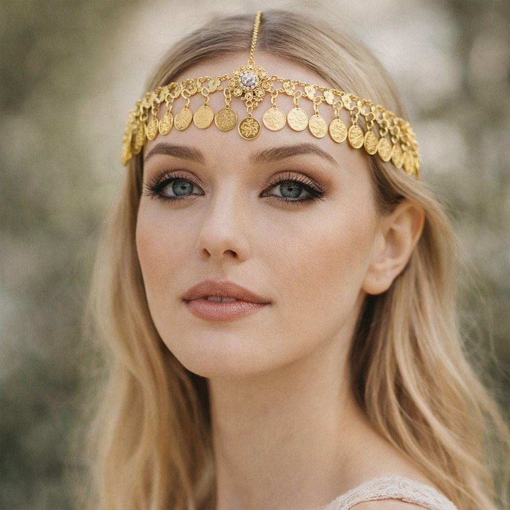 Tassel Forehead Chain Gold Silver Ethnic Style Headwear New Women's Headwear Women