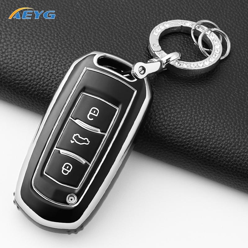 Tpu Car Key Case Cover For Geely Emgrand 7 Gx3 Atlas Gs Nl3 Gili Emgrand 7 Ex7 Gt Gc9 Protected Shell Fob Accessories