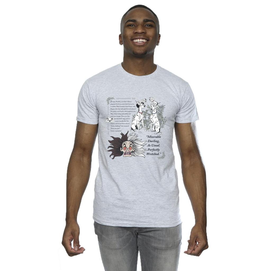Disney Mens 101 Dalmatians Miserable Darling T-Shirt