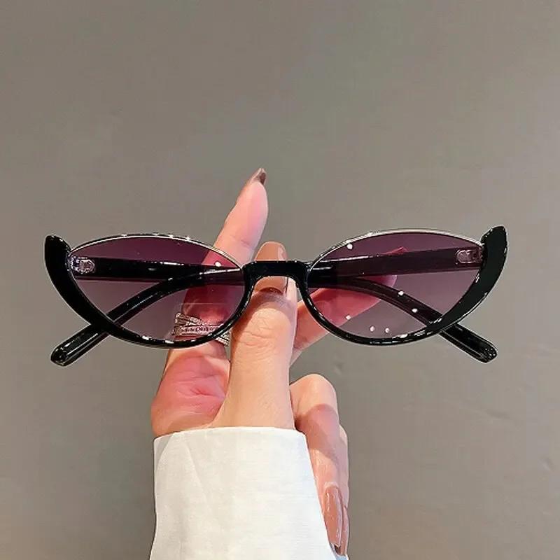 Half Frame Vintage Cat Eye Sunglasses  for Women Fashion Style Colored Women Sunglasses Female Outdoor Shades Eyewear Uv400