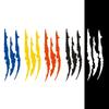 2024 New Design Monster Claw Marks Headlight Vinyl Decals Car DIY Stickers Stripes Scratch Decoration Universal for All Cars