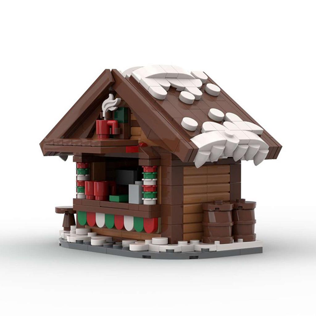 Building Block Christmas Hot Drink Holder Assembly Christmas Holiday Series Creative Ideas