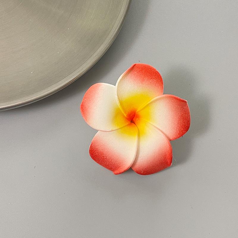 

Cross Border Sweet Colorful Egg Flower Hair Clip Dai Festival Accessories Beach Vacation Side Headwear 4CM