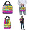 Super Colorful R-Rainbowed Friend Insulated Lunch Bag Tablet Gamer Food Container Portable Thermal Cooler Lunch Boxes For Picnic