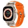 Rubber Sports Band for Apple Watch Ultra 3/2 49mm Titanium Color Sports Bracelet for iWatch Series 11 10 46mm 9 8 7 6 se 44 45mm