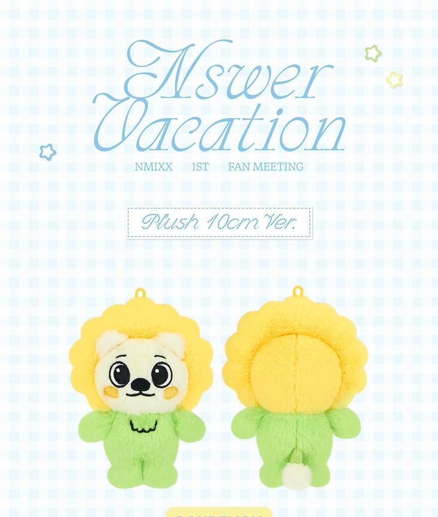 (PLÜSCH 10cm / PLÜSCH SCHLÜSSELANHÄNGER Mikro-Version) NMIXX [NSWER VACATION] OFFIZIELLES MD