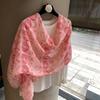 Retro Printing Fashionable Versatile Foreign Style High Sense Spring And Summer Scarf Scarf Scarf Women'S Shawl Sunscreen Outer Silk Scarf