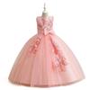 2026 Girls' Princess Fluffy Gauze Embroidered Evening Gown Wedding Dress
