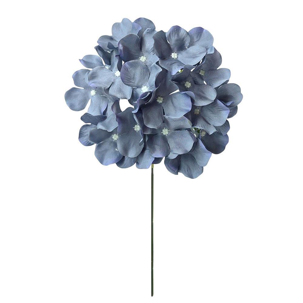 Dyed Edged Fake Flower Ball With Stem Simulation Flowers Artificial Flowers  Valentine's Day Gift