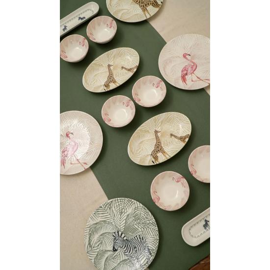 Doğa 16 Piece Porcelain Breakfast Set for 6 People